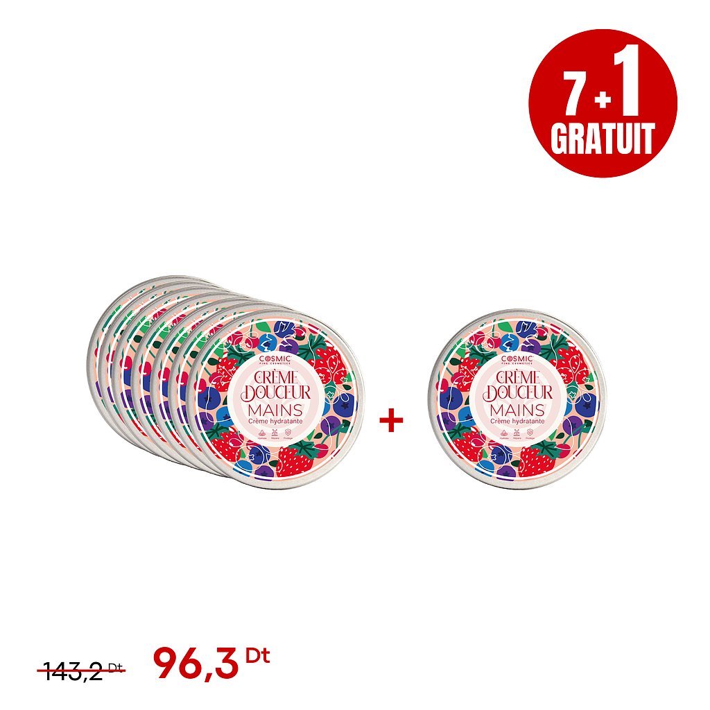 Pack Crème à Mains (7 +1GRATUITE)